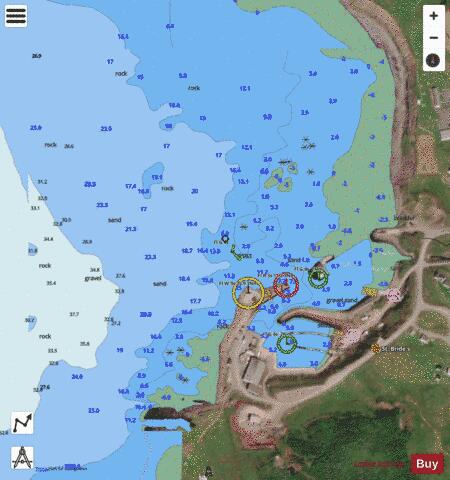 St. Brides Marine Chart - Nautical Charts App - Satellite