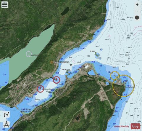 Harbour Breton Marine Chart - Nautical Charts App - Satellite