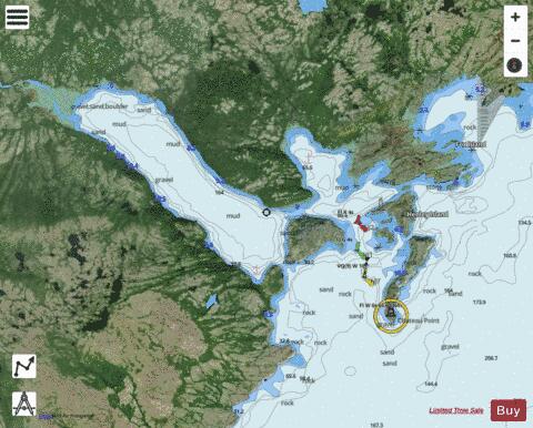 Chateau Bay Marine Chart - Nautical Charts App - Satellite