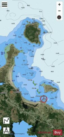 Lumsden Harbour Marine Chart - Nautical Charts App - Satellite
