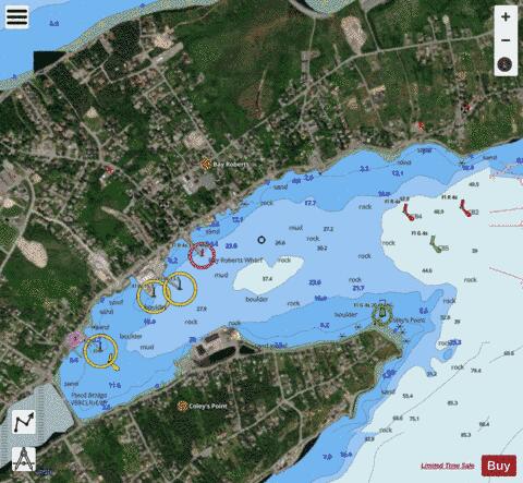 Bay Roberts Marine Chart - Nautical Charts App - Satellite
