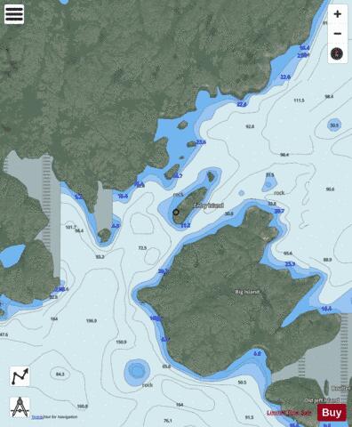 Northern Entrance to/a Caplin Bay Marine Chart - Nautical Charts App - Satellite