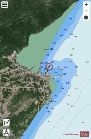 Rigolet Marine Chart - Nautical Charts App - Satellite