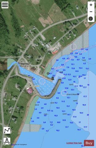 L'Anse-a-Beaufils Marine Chart - Nautical Charts App - Satellite