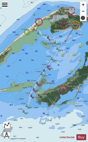 Chenal du Havre de la Grande Entree Marine Chart - Nautical Charts App - Satellite