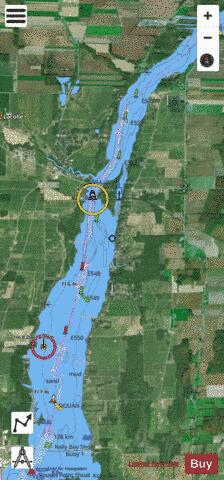 Pointe Naylor au Lac\To Lake Champlain Marine Chart - Nautical Charts App - Satellite