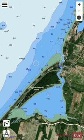 Saint-G�d�on Marine Chart - Nautical Charts App - Satellite