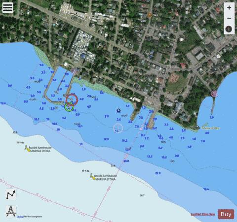 Oka Marine Chart - Nautical Charts App - Satellite