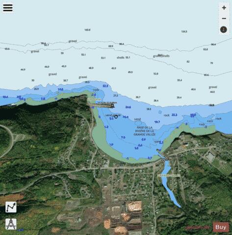 Grande-Vallee Marine Chart - Nautical Charts App - Satellite