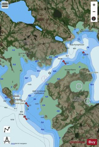 Baie Chevalier Marine Chart - Nautical Charts App - Satellite