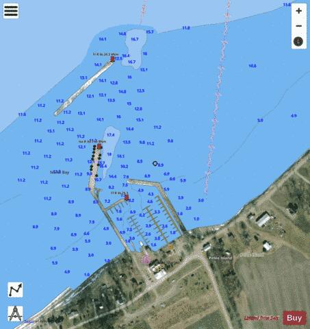 Scudder Marine Chart - Nautical Charts App - Satellite