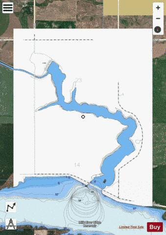 Cross Lake Marine Chart - Nautical Charts App - Satellite