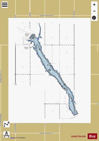 Forty Mile Reservoir Marine Chart - Nautical Charts App - Satellite