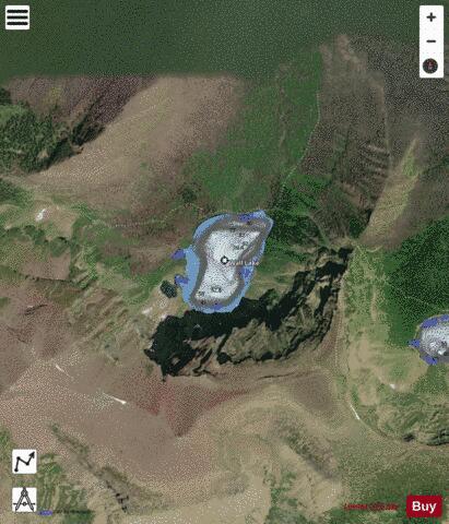 Wall Lake depth contour Map - i-Boating App - Satellite