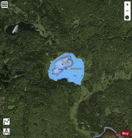 East Fish Lake depth contour Map - i-Boating App - Satellite