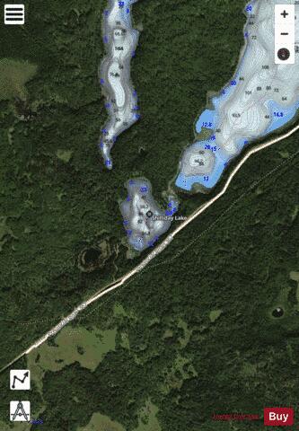 Shilliday Lake depth contour Map - i-Boating App - Satellite