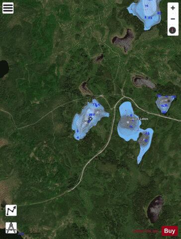 Lars Lake depth contour Map - i-Boating App - Satellite