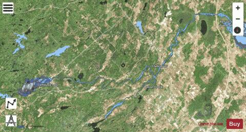 Dalhousie Lake depth contour Map - i-Boating App - Satellite