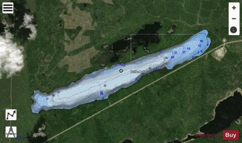 Barbe Lake depth contour Map - i-Boating App - Satellite