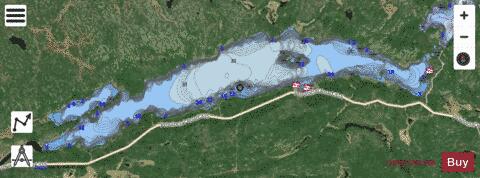 Bird Lake depth contour Map - i-Boating App - Satellite