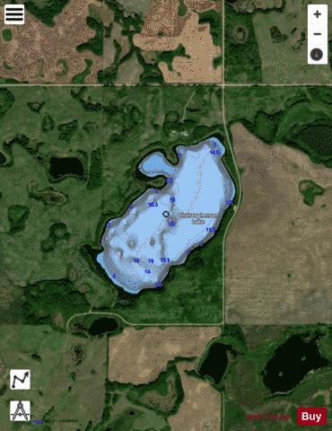 Corstophine Lake depth contour Map - i-Boating App - Satellite