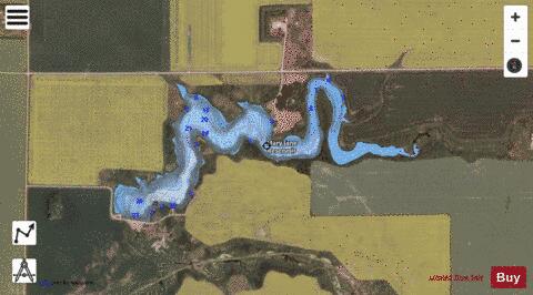 Mary Jane Reservoir depth contour Map - i-Boating App - Satellite