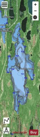 St Andrews Lake depth contour Map - i-Boating App - Satellite