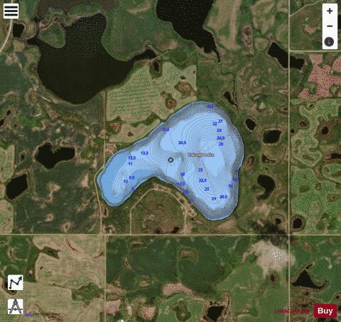 Tokaryk Lake depth contour Map - i-Boating App - Satellite