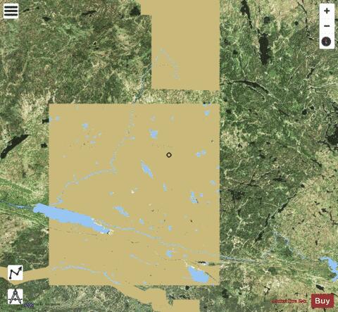 Wanipigow Lake depth contour Map - i-Boating App - Satellite