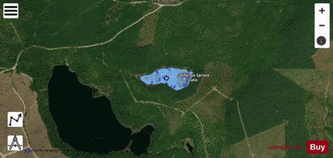 California Spruce Lake depth contour Map - i-Boating App - Satellite