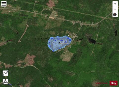 Greenhill Lake depth contour Map - i-Boating App - Satellite
