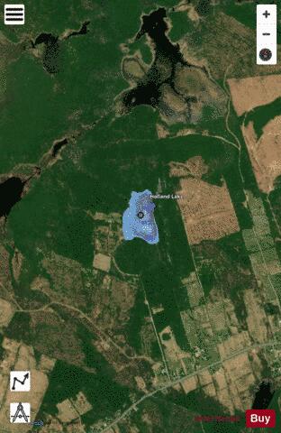 Holland Lake depth contour Map - i-Boating App - Satellite