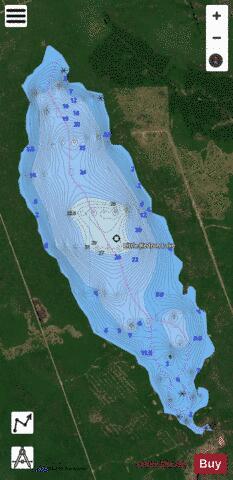 Little Kedron Lake depth contour Map - i-Boating App - Satellite