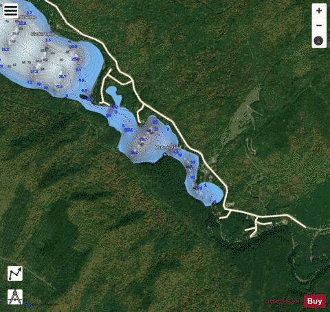 McKeon Pond depth contour Map - i-Boating App - Satellite