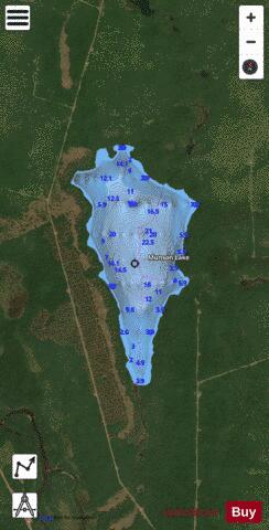 Munson Lake depth contour Map - i-Boating App - Satellite