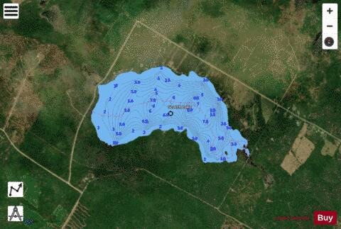 Scotch Lake depth contour Map - i-Boating App - Satellite