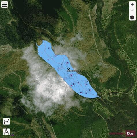 Wild Goose Lake depth contour Map - i-Boating App - Satellite