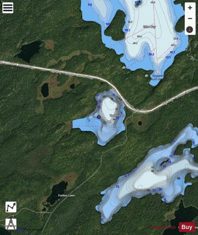 Tower Lake depth contour Map - i-Boating App - Satellite