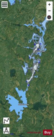 Cuttle Lake depth contour Map - i-Boating App - Satellite