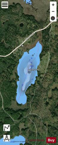Lowney Lake depth contour Map - i-Boating App - Satellite