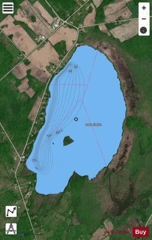 Lake Eloida (Loyada Lake) depth contour Map - i-Boating App - Satellite