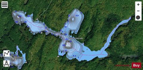 Lavant Lake depth contour Map - i-Boating App - Satellite
