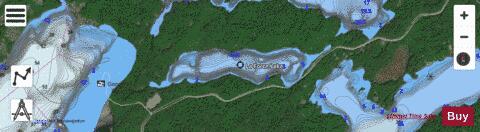 La Force Lake depth contour Map - i-Boating App - Satellite