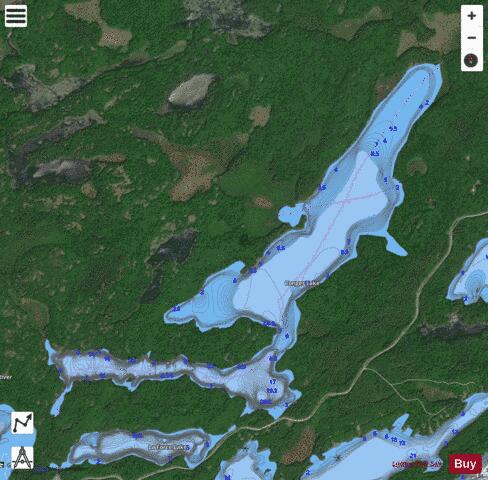 Conger Lake depth contour Map - i-Boating App - Satellite
