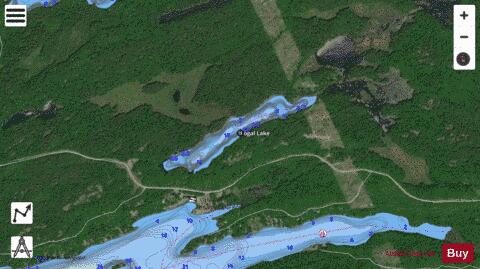 Fogal (Balsam) Lake depth contour Map - i-Boating App - Satellite