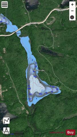 McNutt Lake depth contour Map - i-Boating App - Satellite