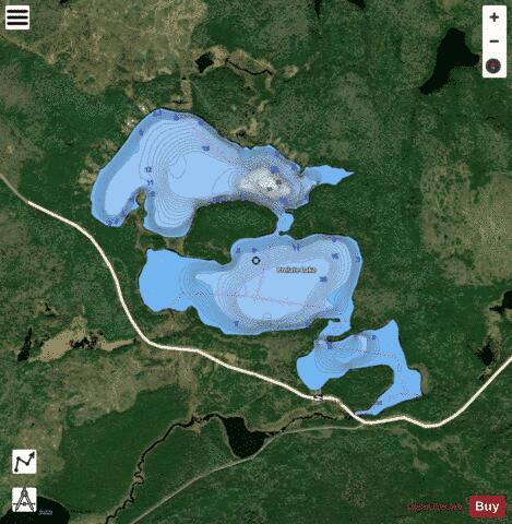 Prelate Lake depth contour Map - i-Boating App - Satellite