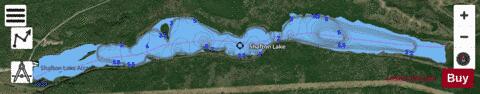 Shafton Lake depth contour Map - i-Boating App - Satellite
