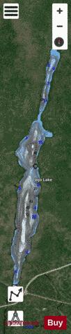 Jojo Lake depth contour Map - i-Boating App - Satellite