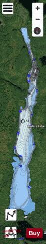 Anders Lake depth contour Map - i-Boating App - Satellite